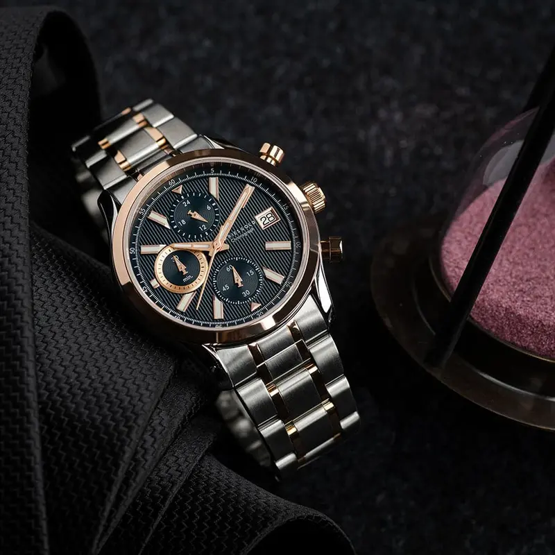 Aries Gold Champion Blue Dial Men's Watch - Chronograph | G 7020 Srg-Burg 2