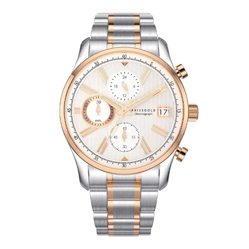 Aries Gold Champion Two-Tone Men Watch Stainless Steel Strap | G 7020 Srg-Srg 1
