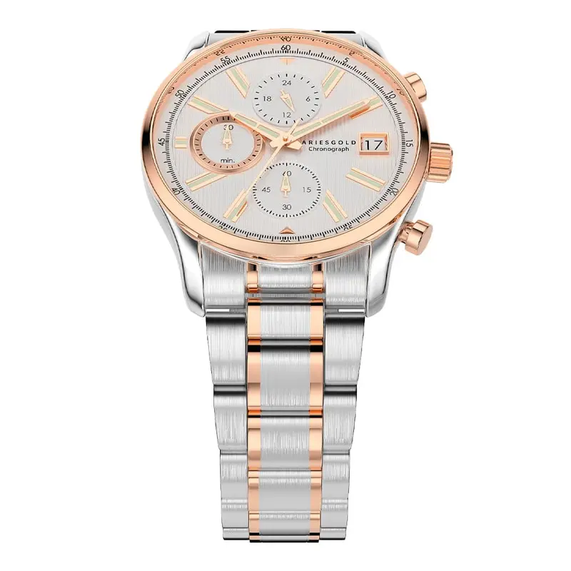 Aries Gold Champion Two-Tone Men Watch Stainless Steel Strap | G 7020 Srg-Srg 2