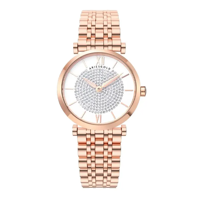 Aries Gold Draliet Rose Gold Women Watch Stainless Steel Strap | L 5042 Rg-W 1