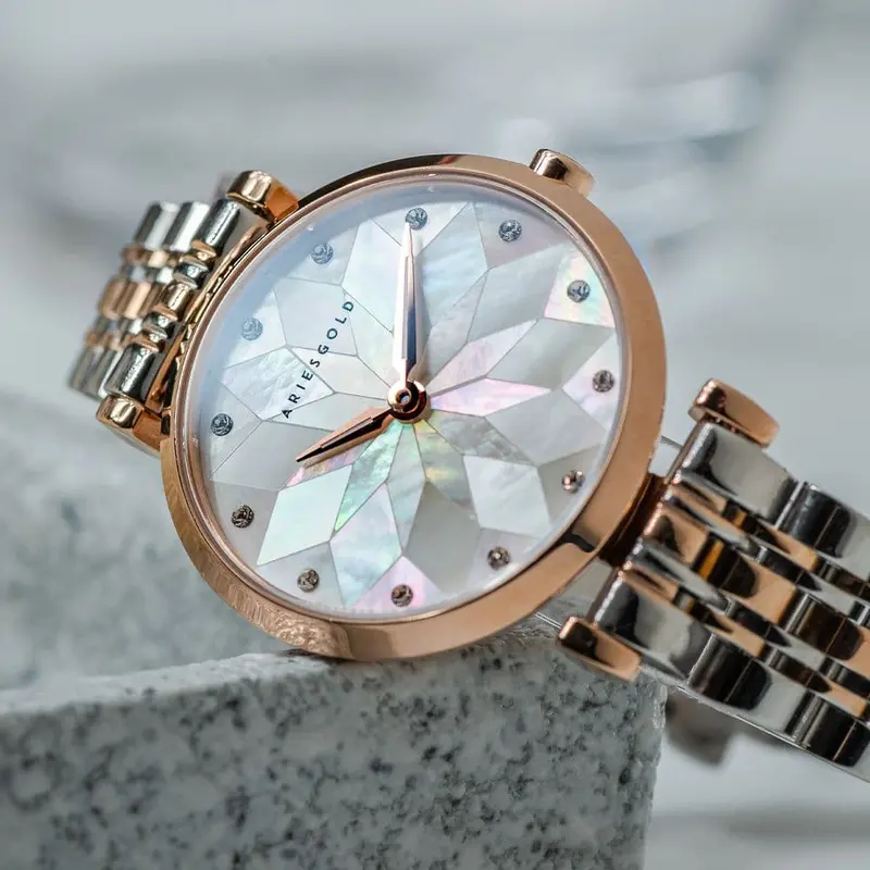 Aries Gold Draliet Two-Tone Women Watch Stainless Steel Strap | L 5042 2Tr-P2 2