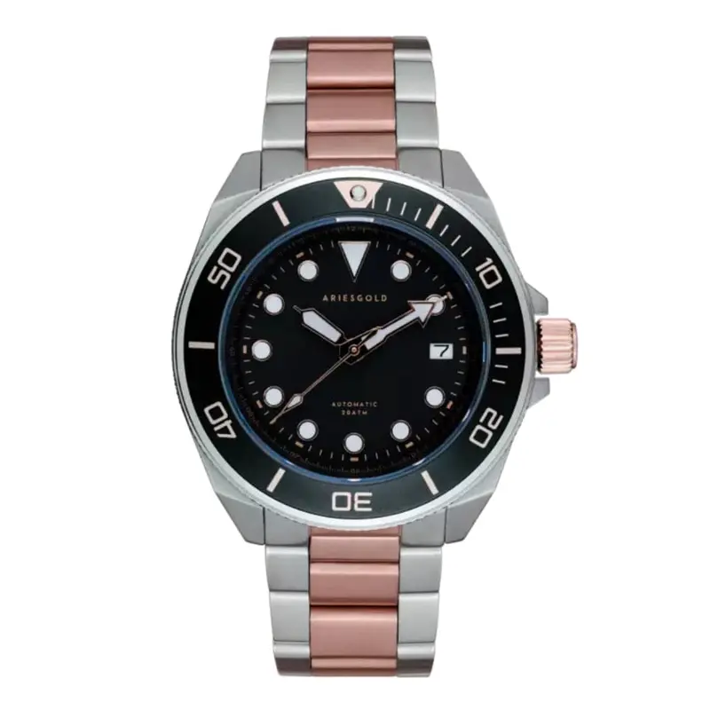 Aries Gold Dreadnought Two-Tone Men's Watch - Japan Automatic | G 9029 Srg-Bkrg 1