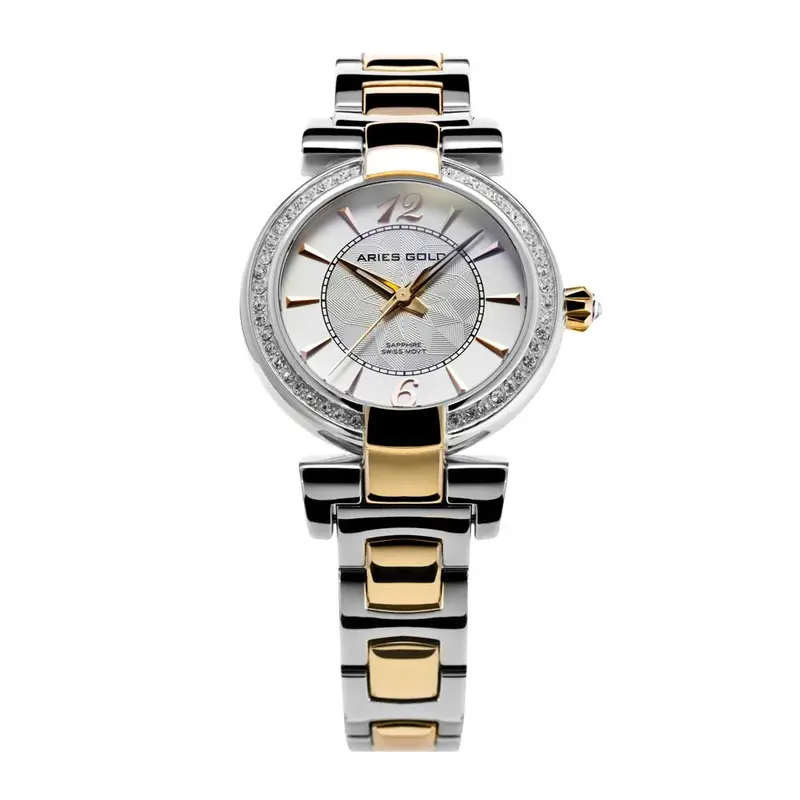 Aries Gold Enchant Belle Two-Tone Women's Watch - Sapphire Glass | L 500 2Tg-White 1