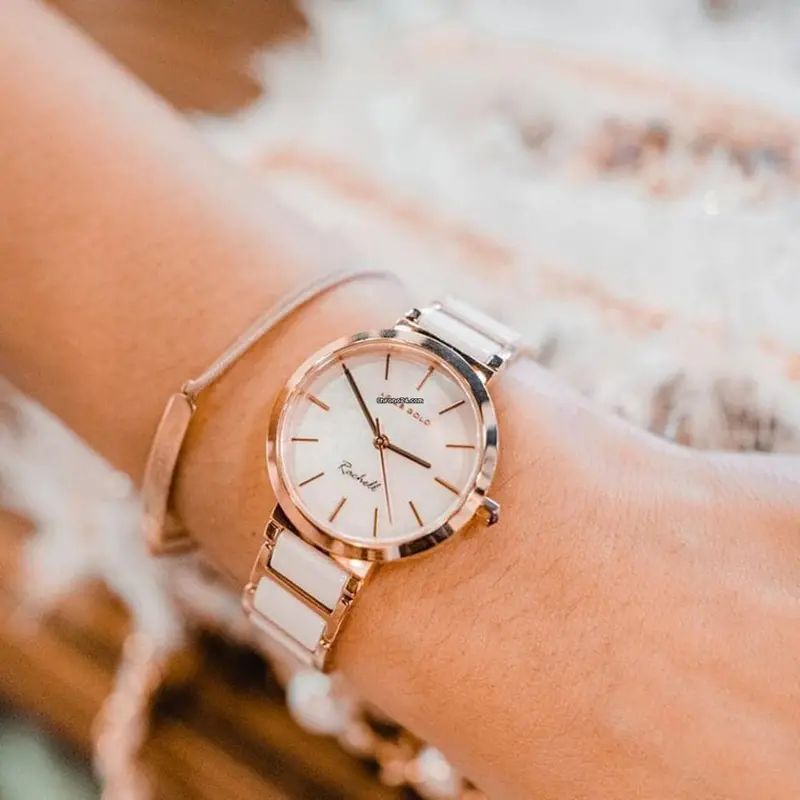 Aries Gold Enchant Belle White Women's Watch - Ceramic Inlay | L 5037Z Rg-W 2