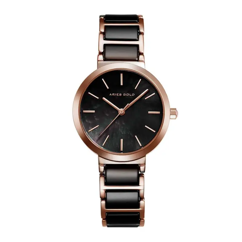 Aries Gold Enchant Black Women's Watch - Ceramic Inlay | L 5037Z Rg-Bk 1