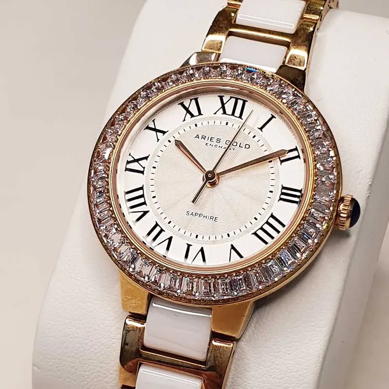 Aries Gold Enchant Capella Rose Gold Women's Watch - Ceramic Inlay | L 5015Z Rg-W 2