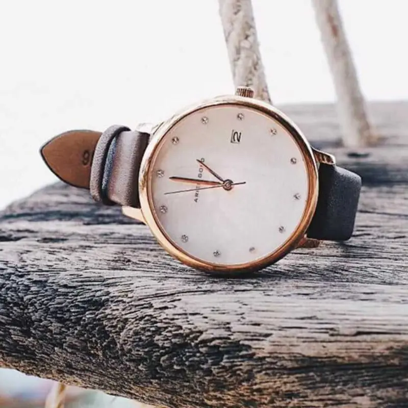 Aries Gold Enchant Fleur Brown Women's Watch - Sapphire Glass | L 5035 Rg-Mp 2