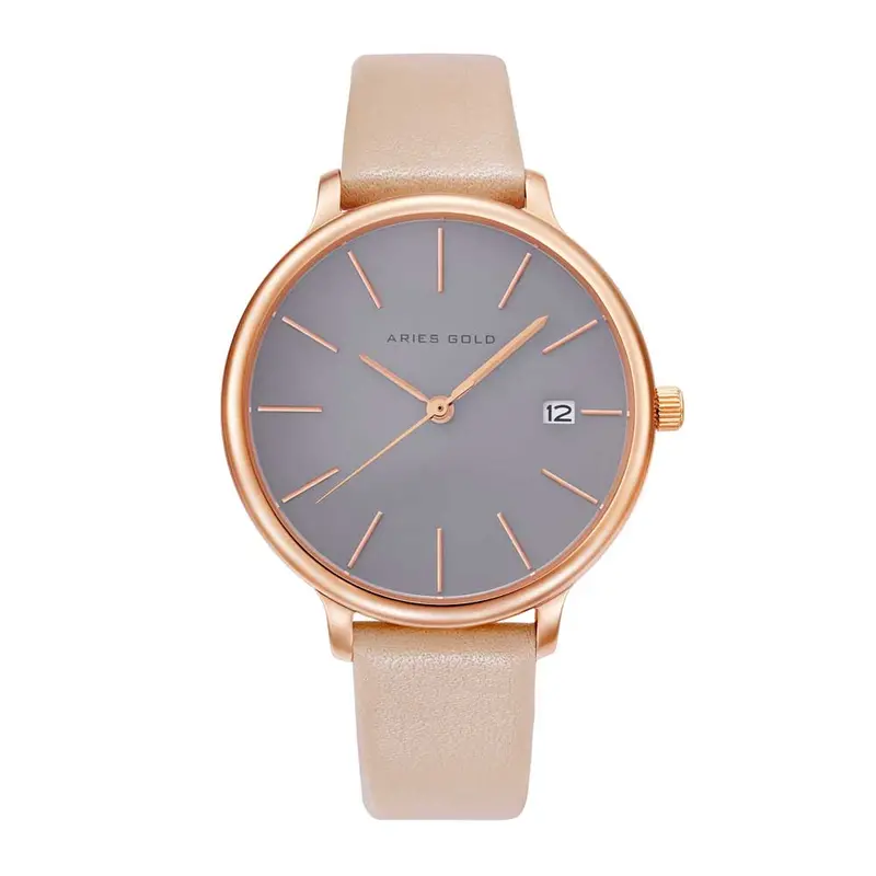 Aries Gold Enchant Fleur Grey Dial Women's Watch - Sapphire Glass | L 5035 Rg-Gy 1
