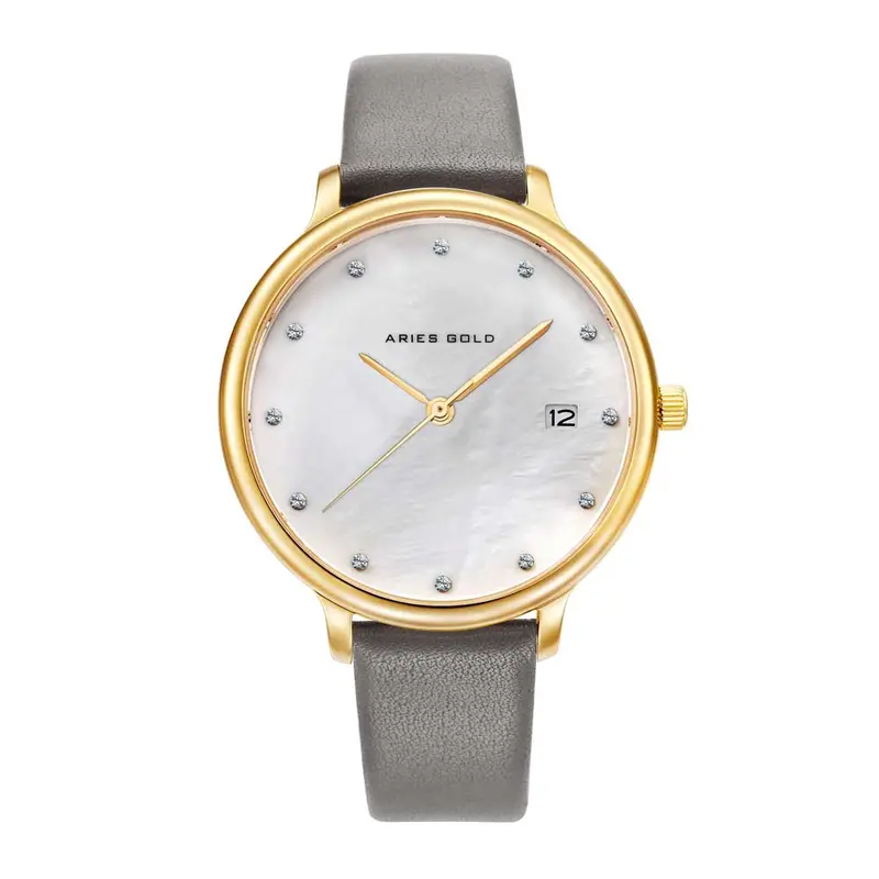 Aries Gold Enchant Fleur Grey Women's Watch - Sapphire Glass | L 5035 G-Mp 1