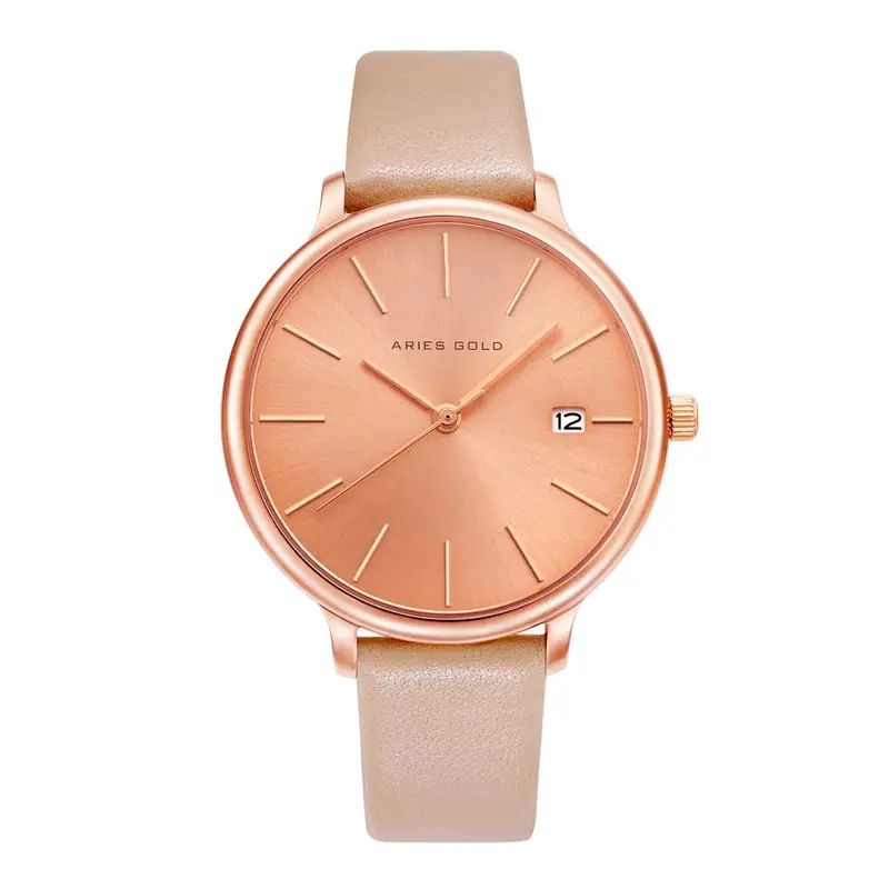Aries Gold Enchant Fleur Pink Women's Watch - Sapphire Glass | L 5035 Rg-Rg 1