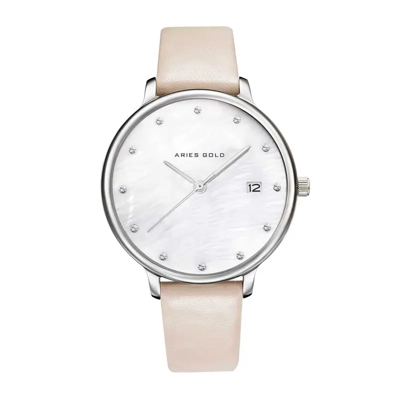 Aries Gold Enchant Fleur White Dial Women's Watch - Sapphire Glass | L 5035 S-Mp 1