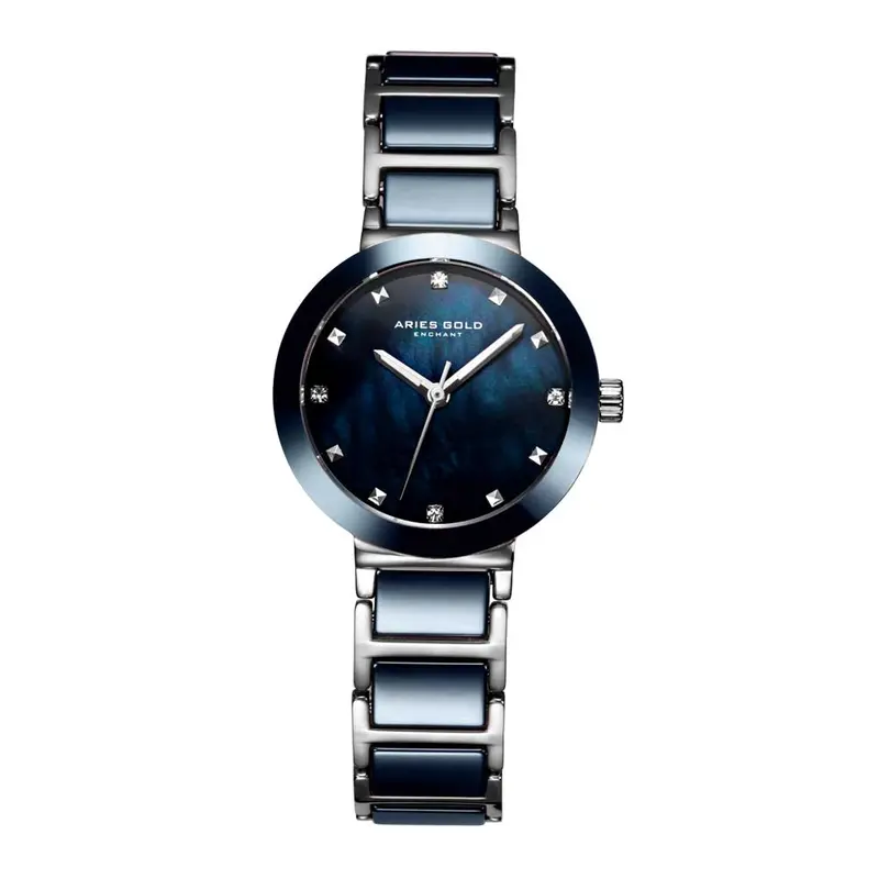 Aries Gold Enchant Persia Blue Women's Watch - Ceramic Inlay | L 5006Z S-Bump 1