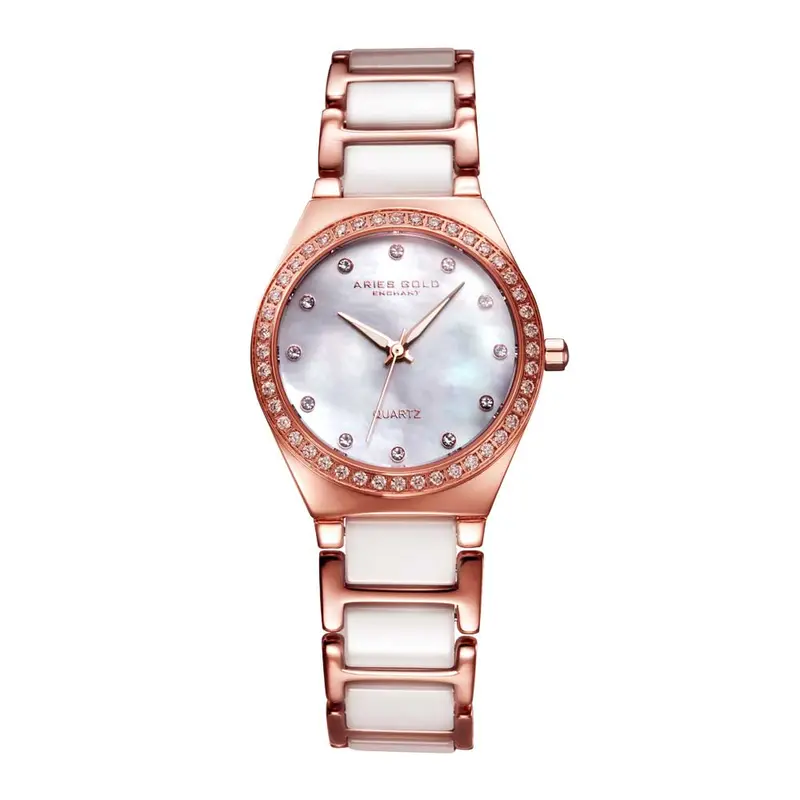 Aries Gold Enchant Persia Rose Gold Women's Watch - Ceramic Inlay | L 5014Z Rg-Mop 1
