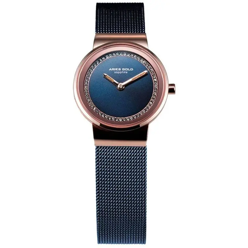 Aries Gold Enchant Sonja Blue Women's Watch - Mesh Strap | L 5003 2Tr-Bu 1