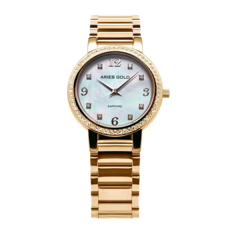 Aries Gold Enchant Starlet Gold Women's Watch - Sapphire Glass | L 126B G-Mop 1