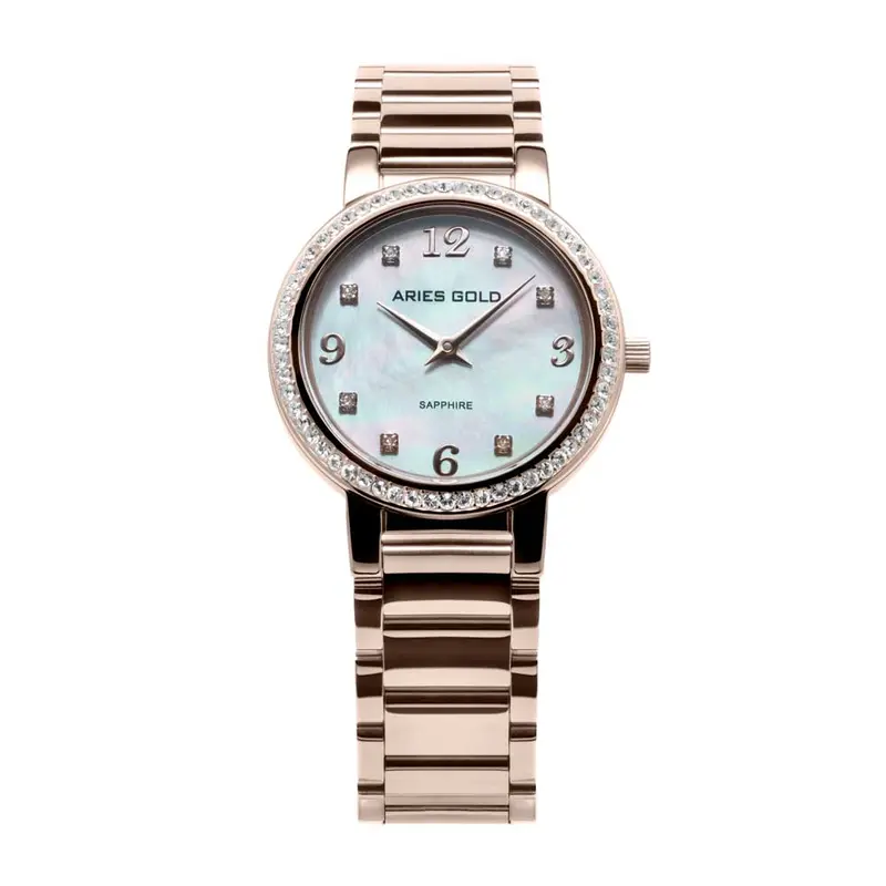 Aries Gold Enchant Starlet Rose Gold Women's Watch - Sapphire Glass | L 126B Rd-Mop 1