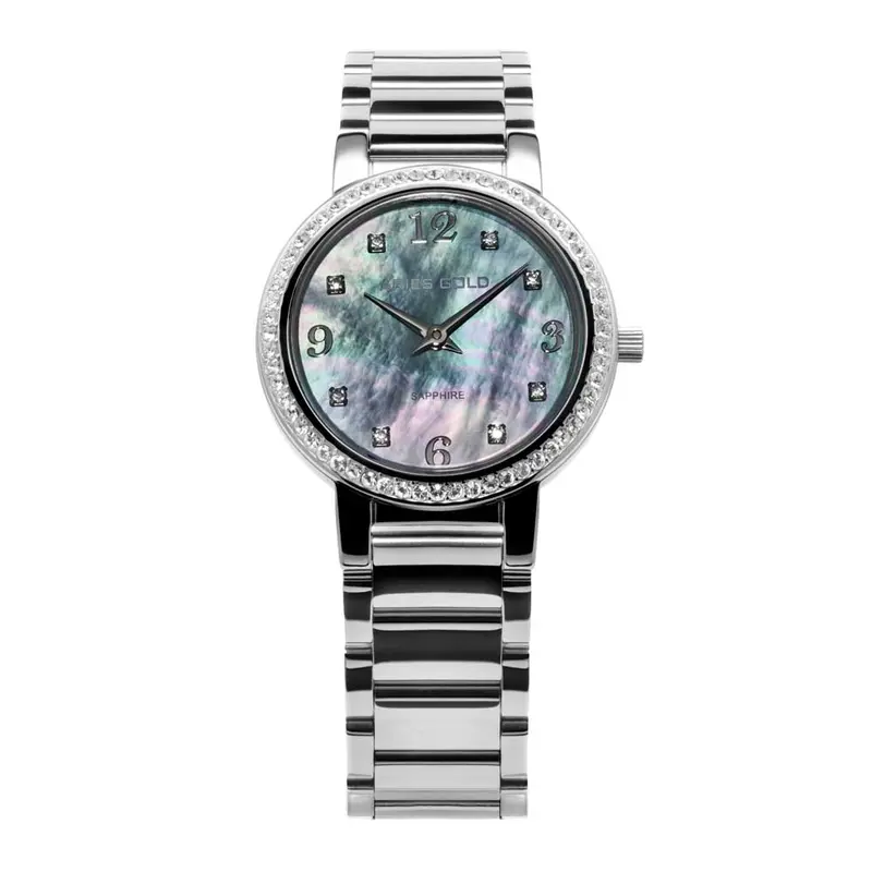 Aries Gold Enchant Starlet Silver Women's Watch - Sapphire Glass | L 126B S-Bkmop 1