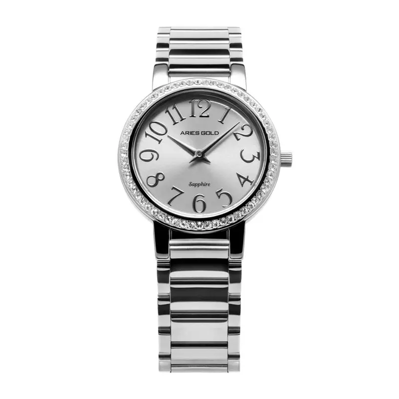 Aries Gold Enchant Starlet Silver Women's Watch - Sapphire Glass | L 126B S-Num 1