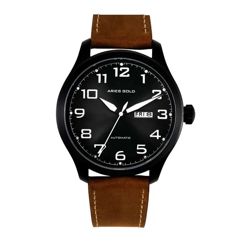 Aries Gold Escalate Brown Men's Watch - Japan Automatic | G 9017 Bk-Bk 1