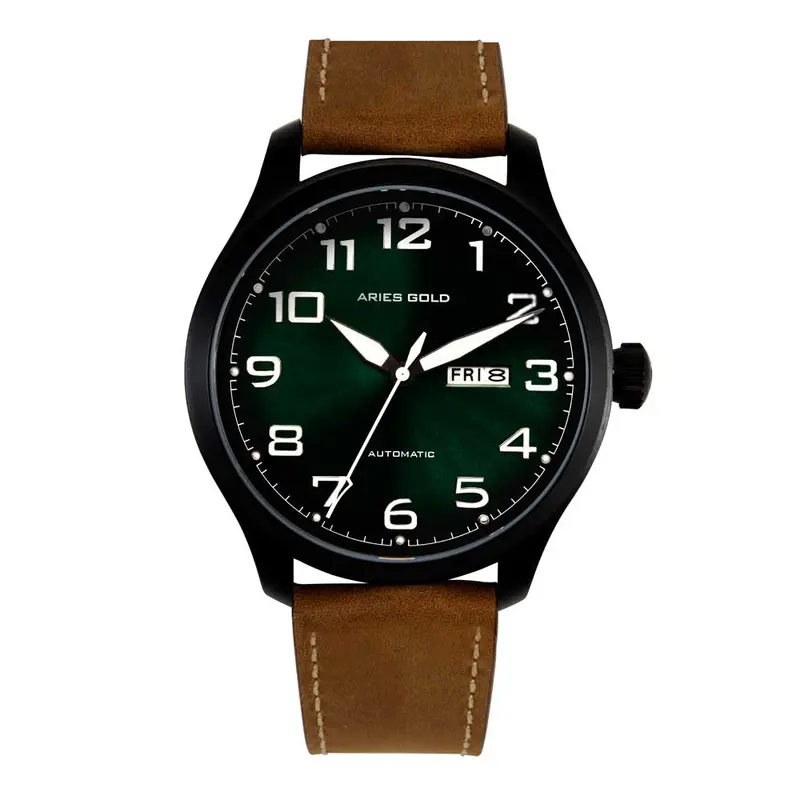 Aries Gold Escalate Brown Men's Watch - Japan Automatic | G 9017 Bk-Gn 1