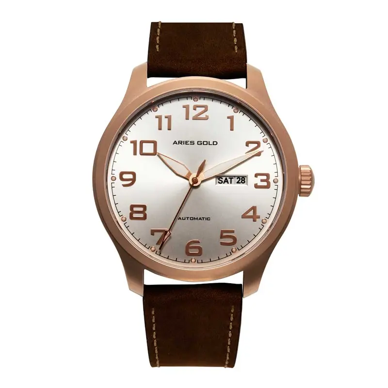 Aries Gold Escalate Brown Men's Watch - Japan Automatic | G 9017 Rg-Srg 1
