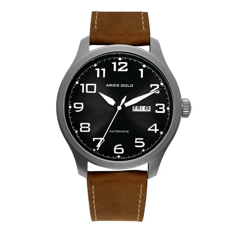 Aries Gold Escalate Brown Men's Watch - Japan Automatic | G 9017 S-Bk 1