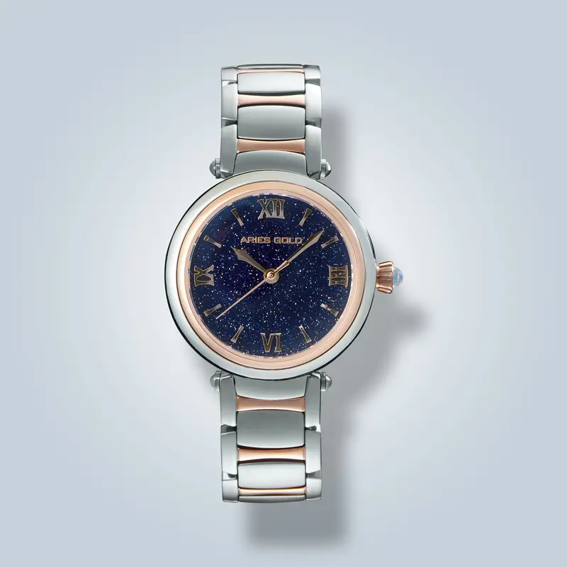 Aries Gold Eterna Gem Blue Dial Women's Watch - Sapphire Glass | L 5019 2Tr-Busand 1