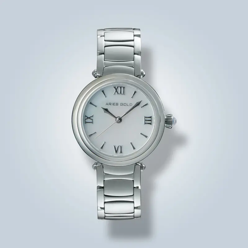 Aries Gold Eterna Gem Silver Women's Watch - Sapphire Glass | L 5019 S-Wmp 1