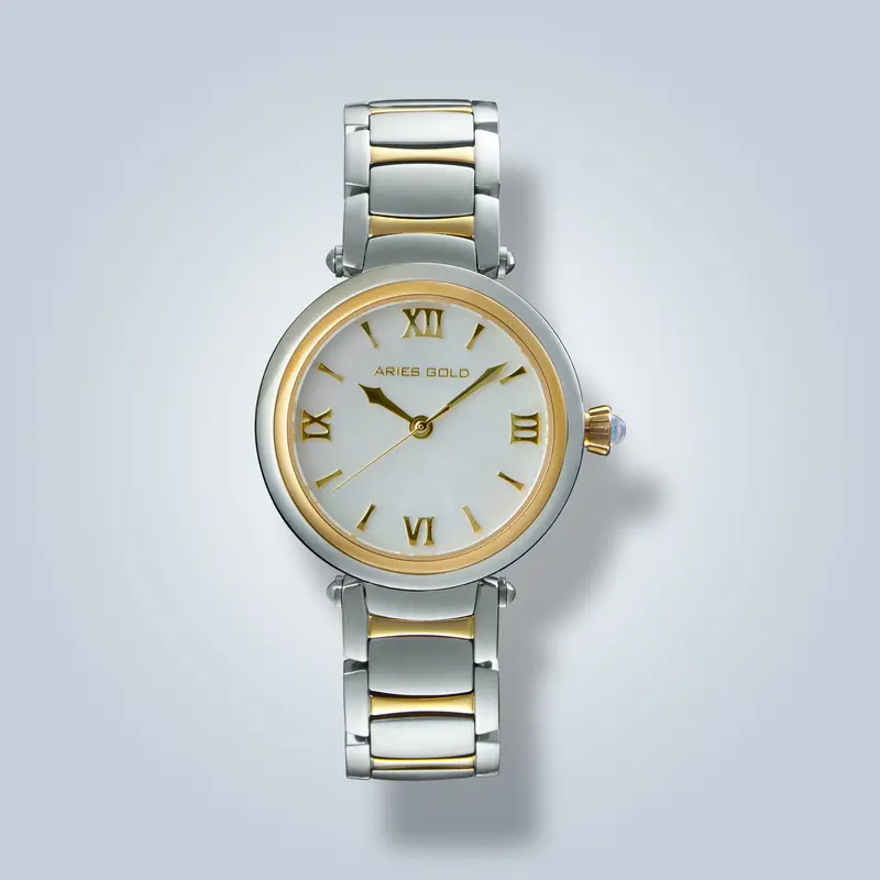 Aries Gold Eterna Gem Two-Tone Women's Watch -  Sapphire Glass | L 5019 2Tg-Wmp 1