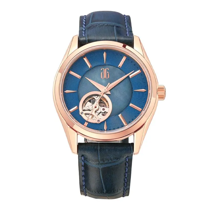 Aries Gold Goldex Blue Women's Watch - Open Heart | L 8023 Rg-Te 1