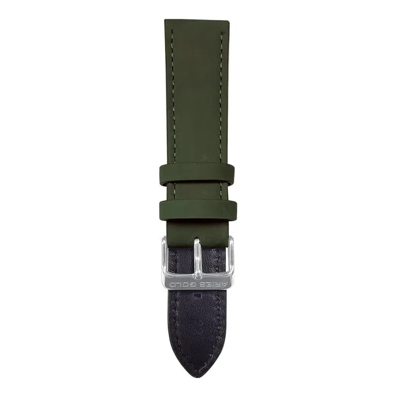 Aries Gold Green Ag-L0050-22 Leather Strap 1