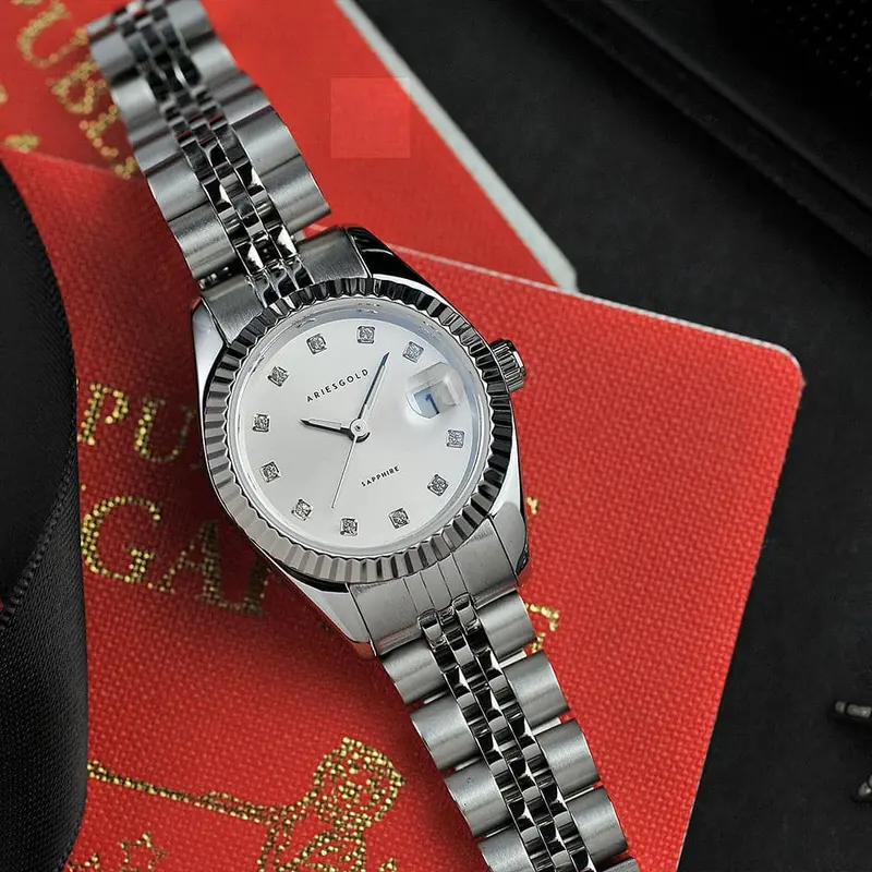 Aries Gold Heritage Silver Women Watch - Sapphire Glass | L 1070 S-12S 1