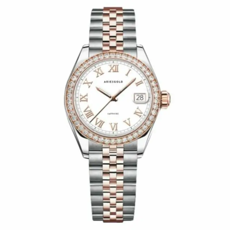 Aries Gold Heritage Two-Tone Women Watch Stainless Steel Strap | L 1070 2Tr-Rw 1