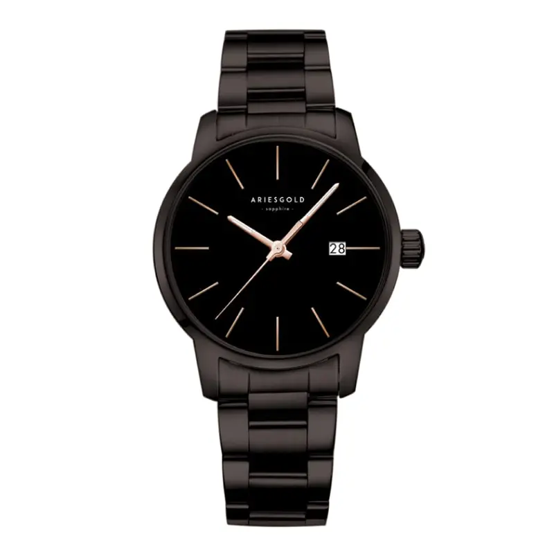 Aries Gold Infinity Black Women's Watch - Sapphire Glass | L 1030 Bk-Bkrg 1