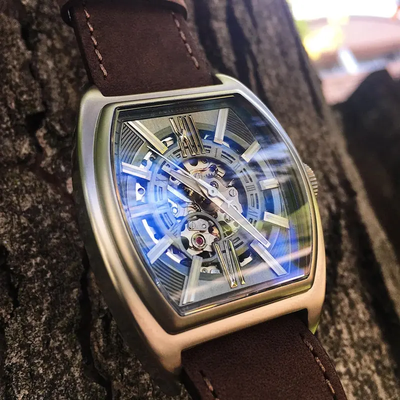 Aries Gold Infinum Cruiser Brown Men's Watch - Skeleton Dial | G 9018 S-Gy 2