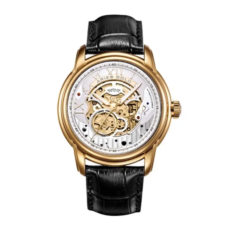 Aries Gold Infinum El Toro Black Men's Watch - Skeleton Dial | G 9005 G-S 1