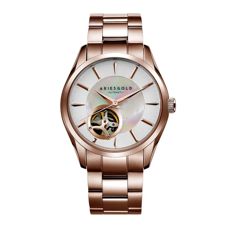 Aries Gold Infinum Rose Gold Women's Watch - Open Heart | L 9023 Rg-W 1