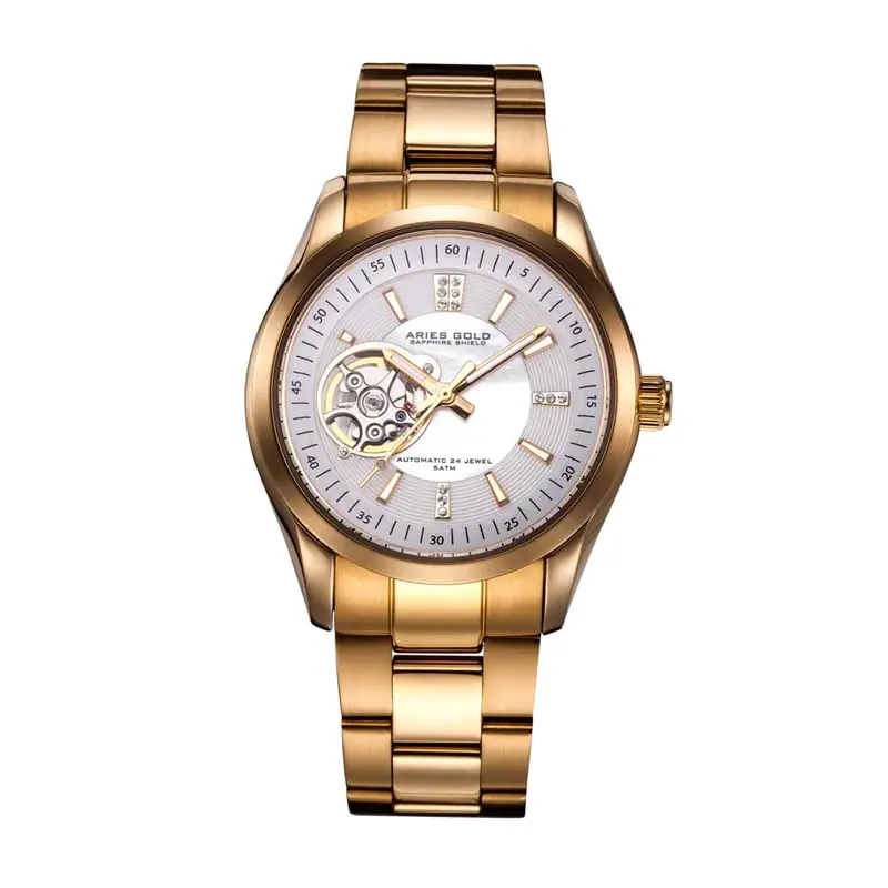 Aries Gold Inspira Gold Women's Watch - Open Heart | L 9003 G-Wmop 1