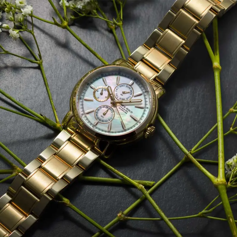 Aries Gold Inspire Contender Gold Women's Watch - Chronograph | B 7302 G-Mop 2