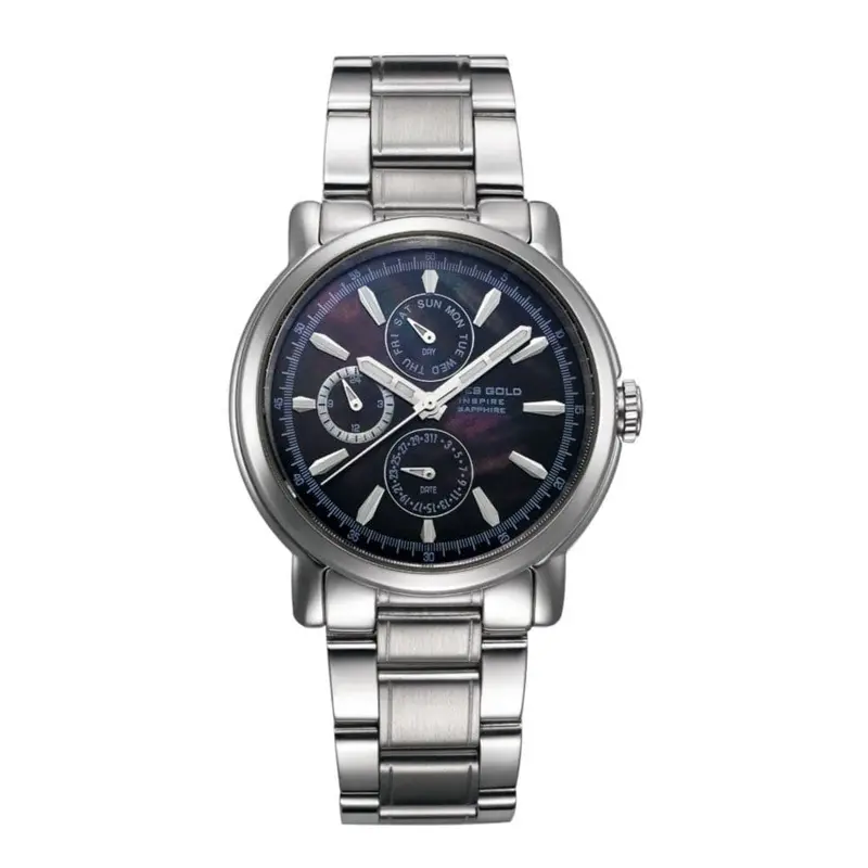 Aries Gold Inspire Contender Silver Women's Watch - Chronograph | B 7302 S-Bkmop 1