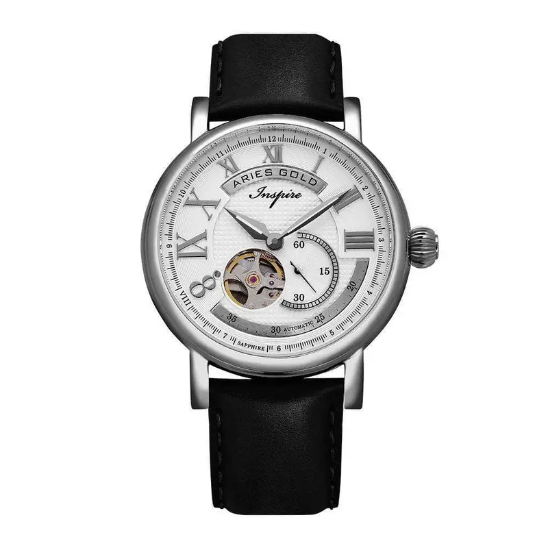 Aries Gold Inspire Gauntlet Vintage Black Men's Watch - Open Heart | G 903A S-W 1
