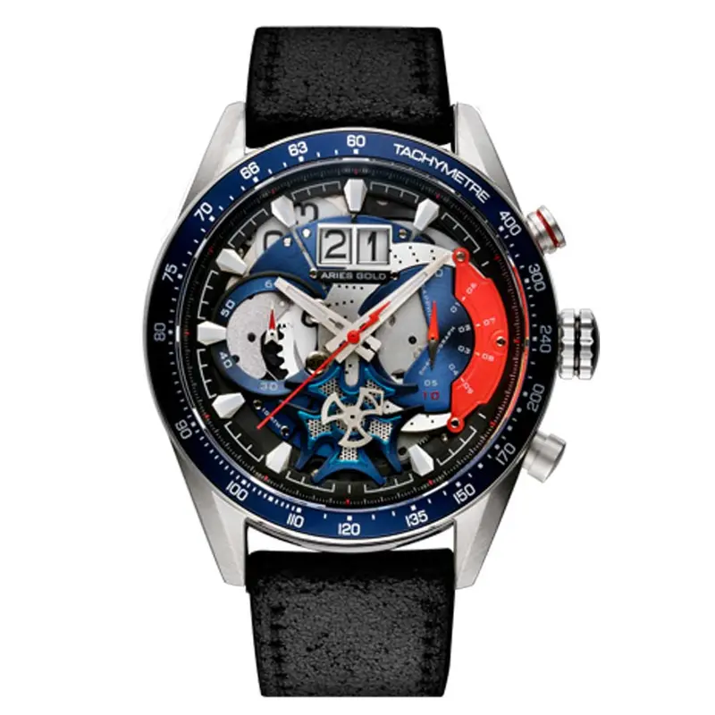 Aries Gold Jolter Black Men's Watch - Chronograph | G 7008 S-Bu-L 1