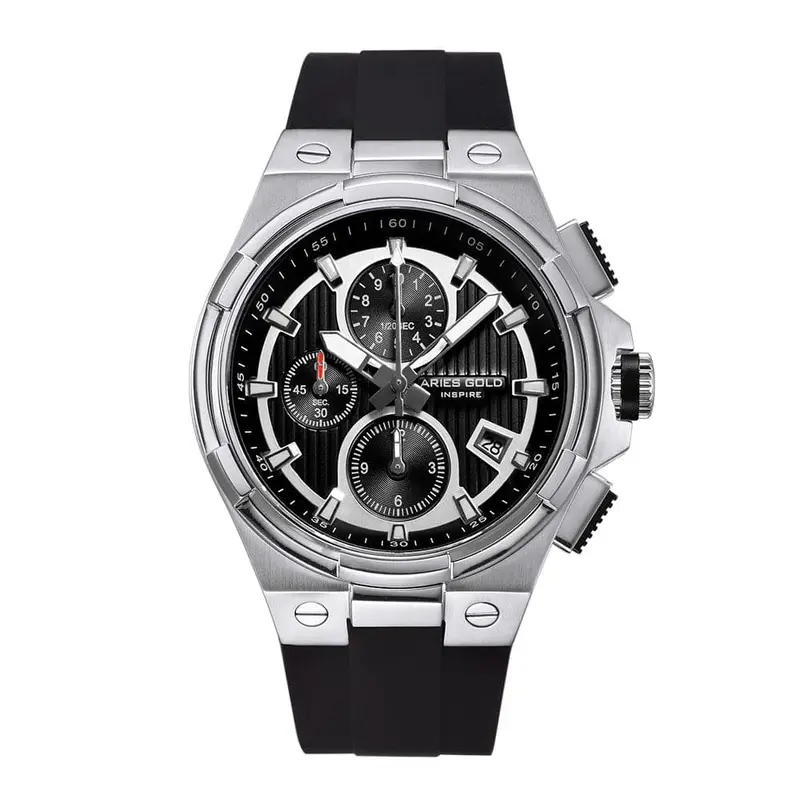 Aries Gold King Black Men's Watch - Chronograph | G 7311 S-Bks 1