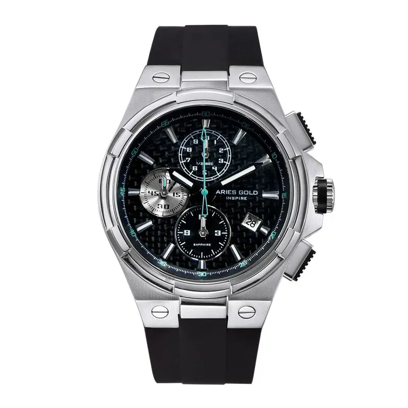 Aries Gold Monarch Black Men's Watch - Chronograph | G 7312 S-Bkcy 1