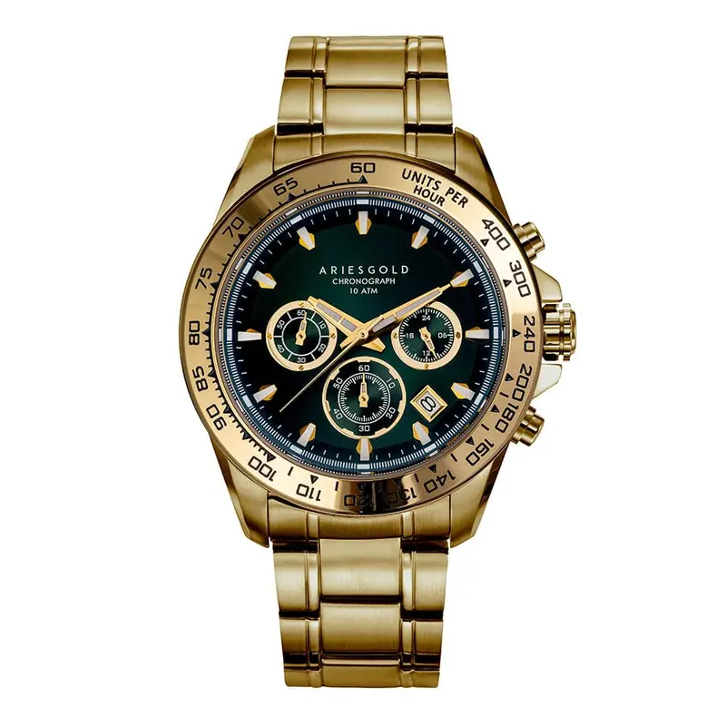 Aries Gold Monza Gold Men's Watch - Chronograph | G 7024 G-Gng 1