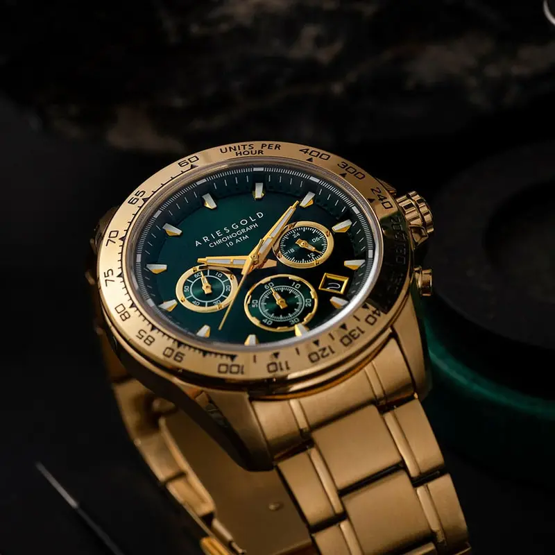 Aries Gold Monza Gold Men's Watch - Chronograph | G 7024 G-Gng 2