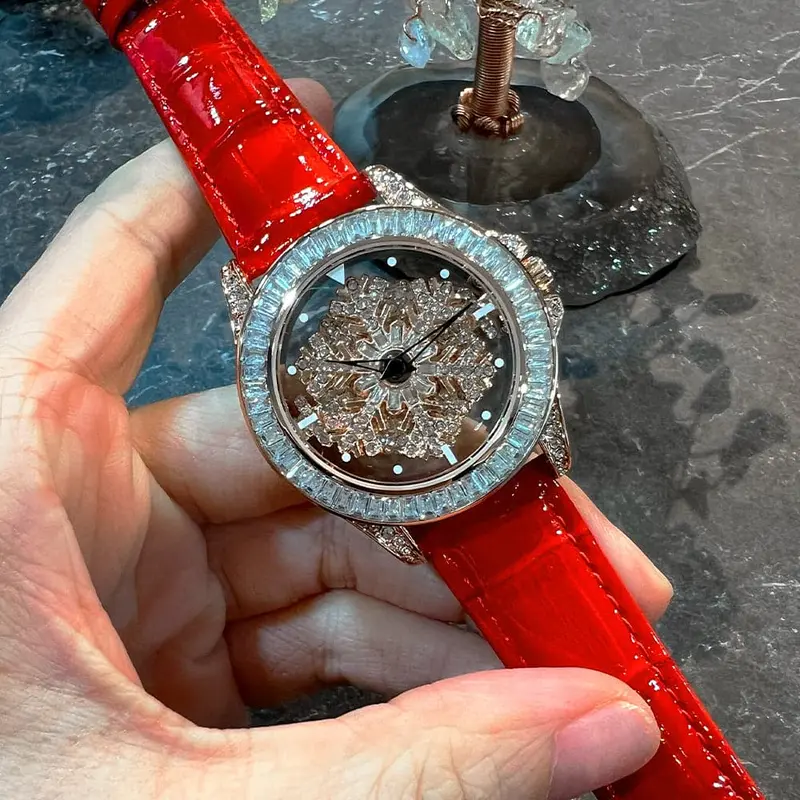 Aries Gold Red Women Watch Genuine Leather Strap | L 5045 Rgw-R 1
