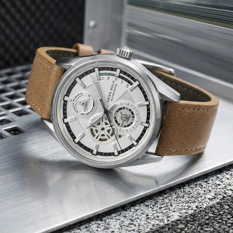 Aries Gold Roadster Brown Men's Watch - Power Reserve | G 9021 S-W 1