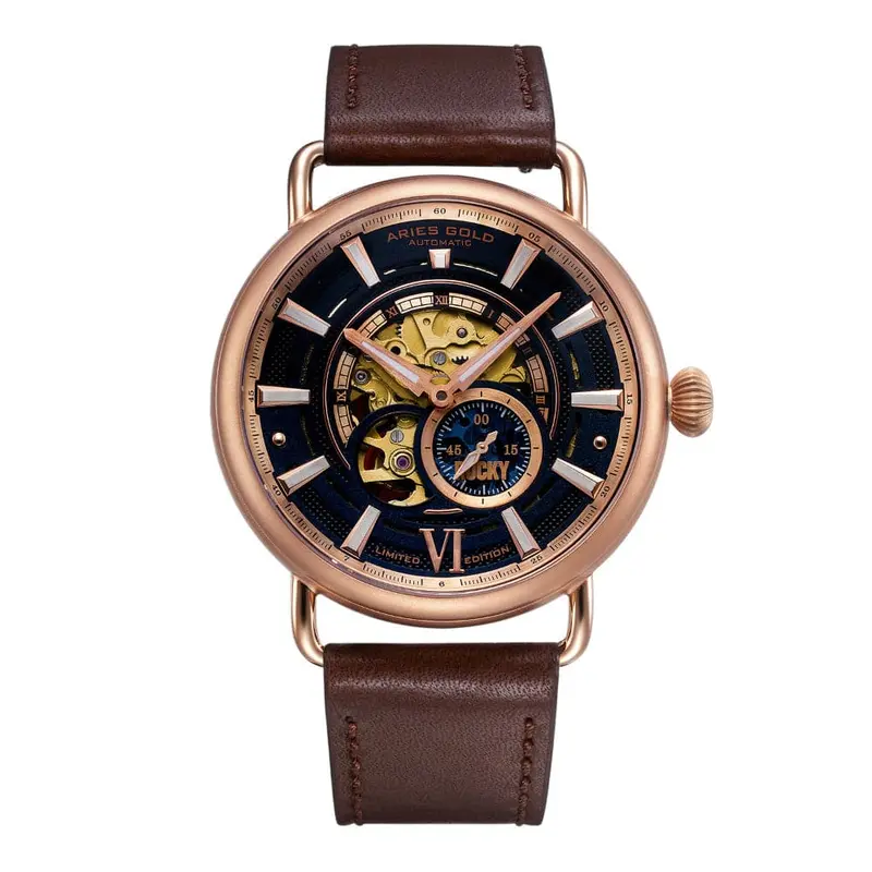 Aries Gold Rocky Limited Edition Brown Men's Watch - Chronograph | G 9013 Rg-Bu 1
