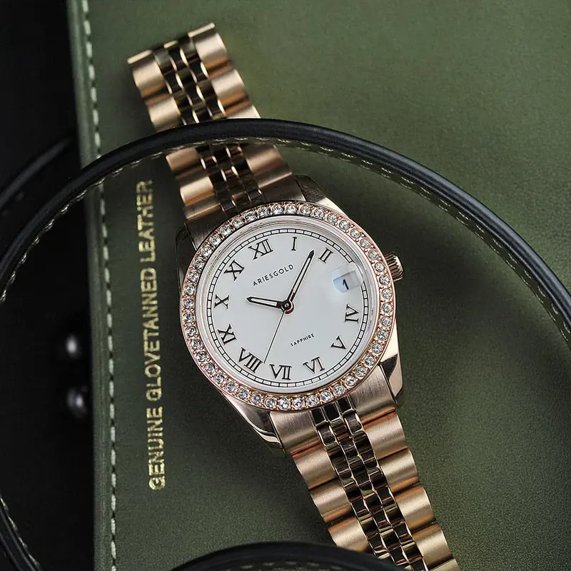 Aries Gold Rose Gold Women's Watch - Sapphire Glass | B 1069 Rg-Rw 1